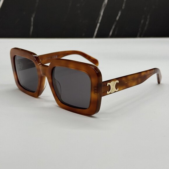 NEW CELINE CL40304U 53A HAVANA GRAY WOMEN SUNGLASSES CELINE - Picture 7 of 10